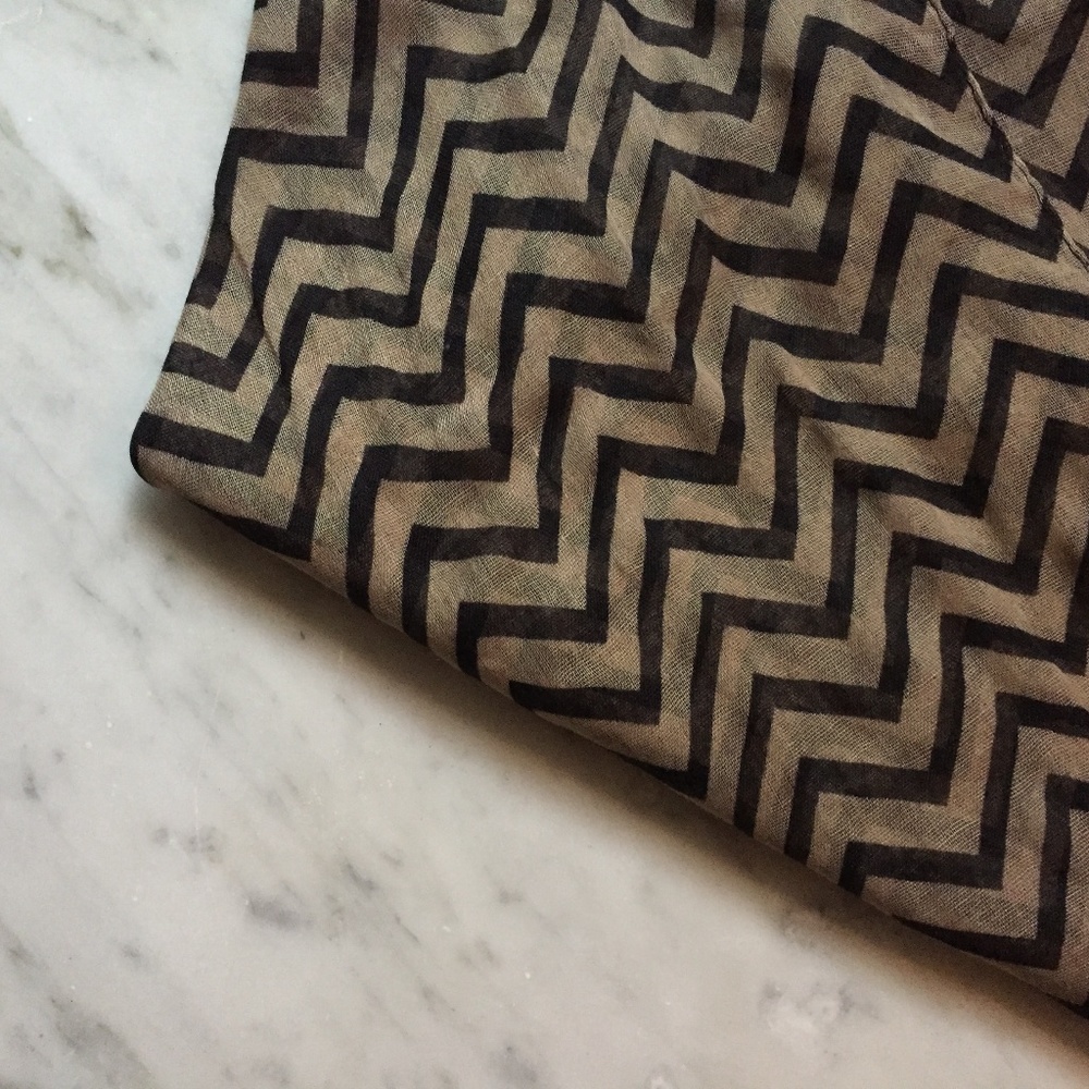 Sheer Chevron Infinity Scarf